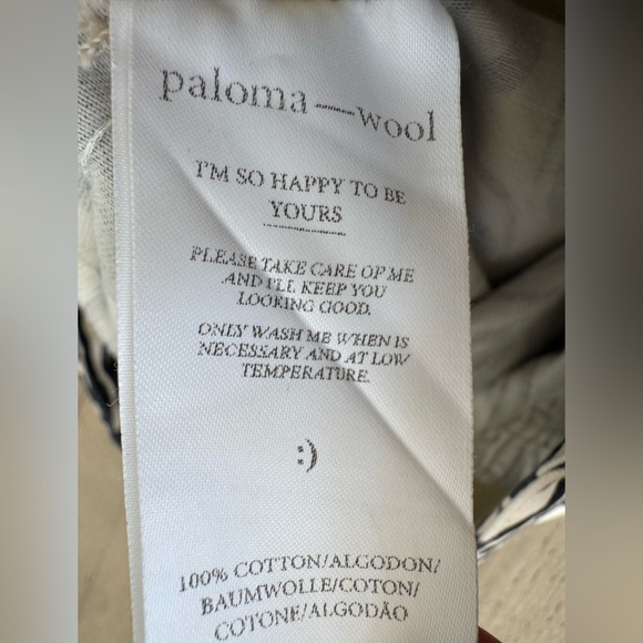 NWOT PALOMA WOOL Kelly Zebra High Waisted Straight Pants US SZ 2 /34 waist 26” - Picture 13 of 15